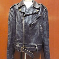 ビンテージ50's○PENNEY'Sレザーダブルライダースジャケットsize 38