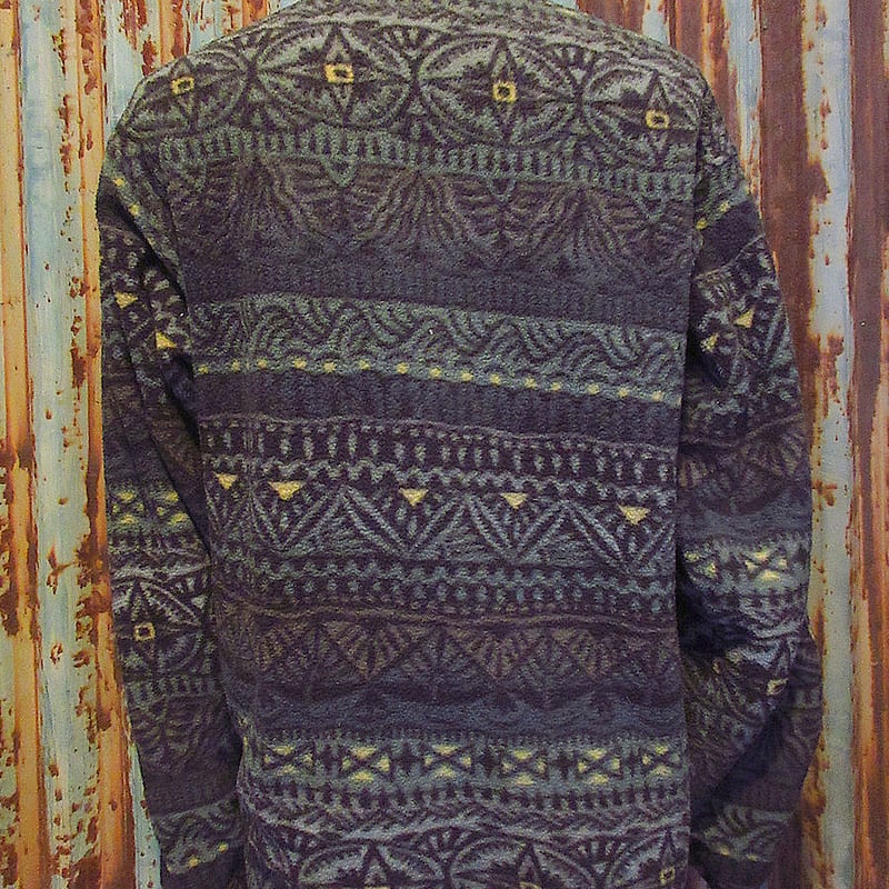 ビンテージ90's○Patagonia SYNCHILLA総柄フリーススナップT ビンテージ90's○Patagonia SYNCHILLA総柄フリーススナップT