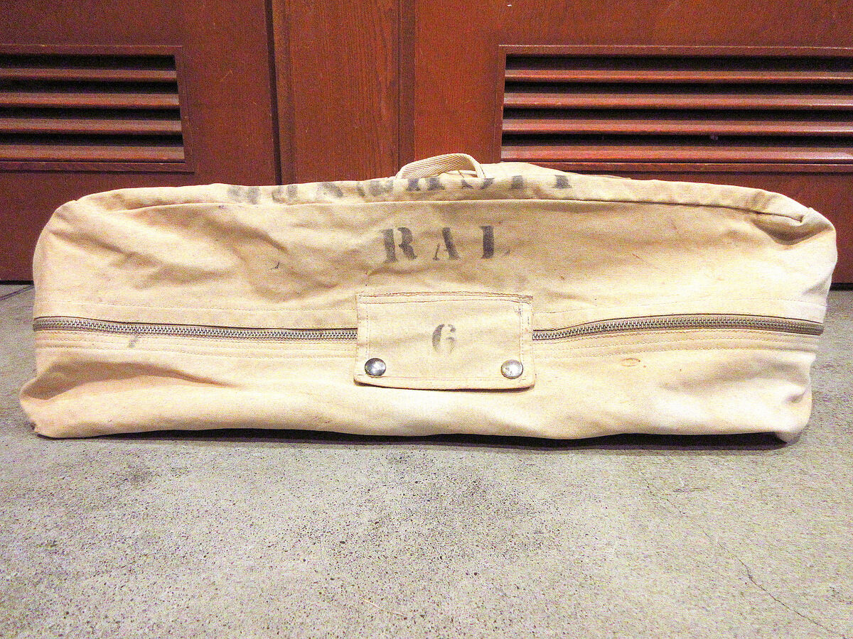 ビンテージ40's○U.S.NAVYパラシュートバッグトラベリングバッグ