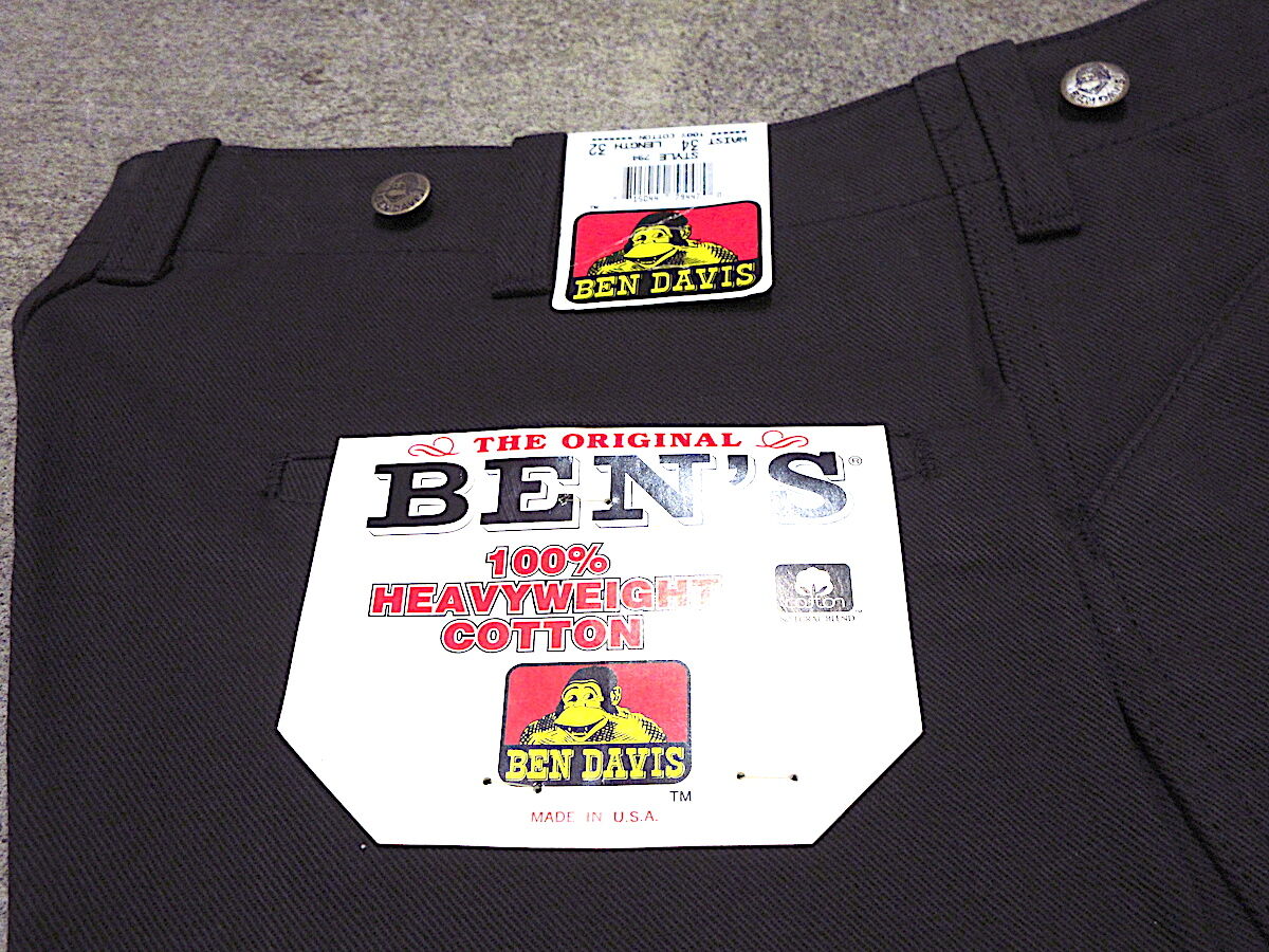 y*0様 deadstock BEN DAVIS コットン100%ブラック 34