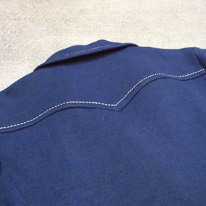 ビンテージ70's○Butte Knitレディーステーラードジャケット紺