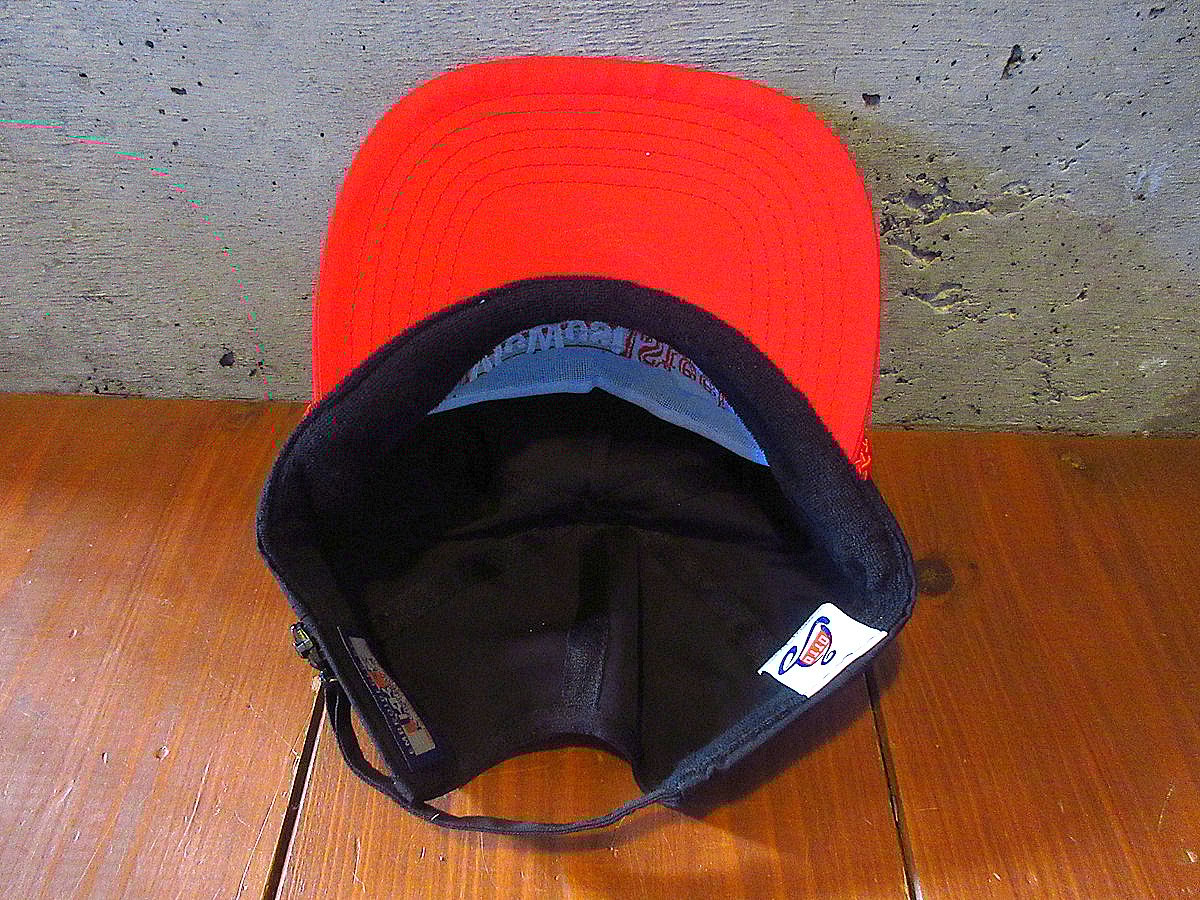 デッドストック トラッカーキャップ キャップ ビンテージ 赤 レッド 帽子 古着 ビンテージ90's○DEADSTOCK Vic West Steelトラッカーキャップ赤