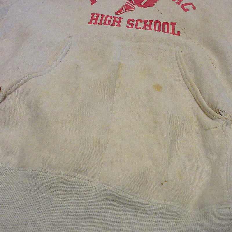 50s リバースウィーブ　染み込みツートン　ウィングフットタタキタグチャンピオン 50s リバースウィーブ染み込みツートンウィングフットタタキタグ