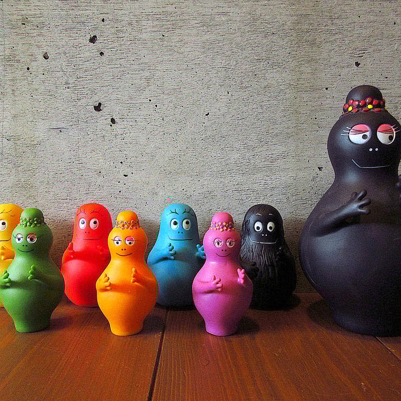 ビンテージ70's○MADE IN ITALYバーバパパソフビドール&絵本 ビンテージ70's○MADE IN ITALYバーバパパソフビドール&絵本