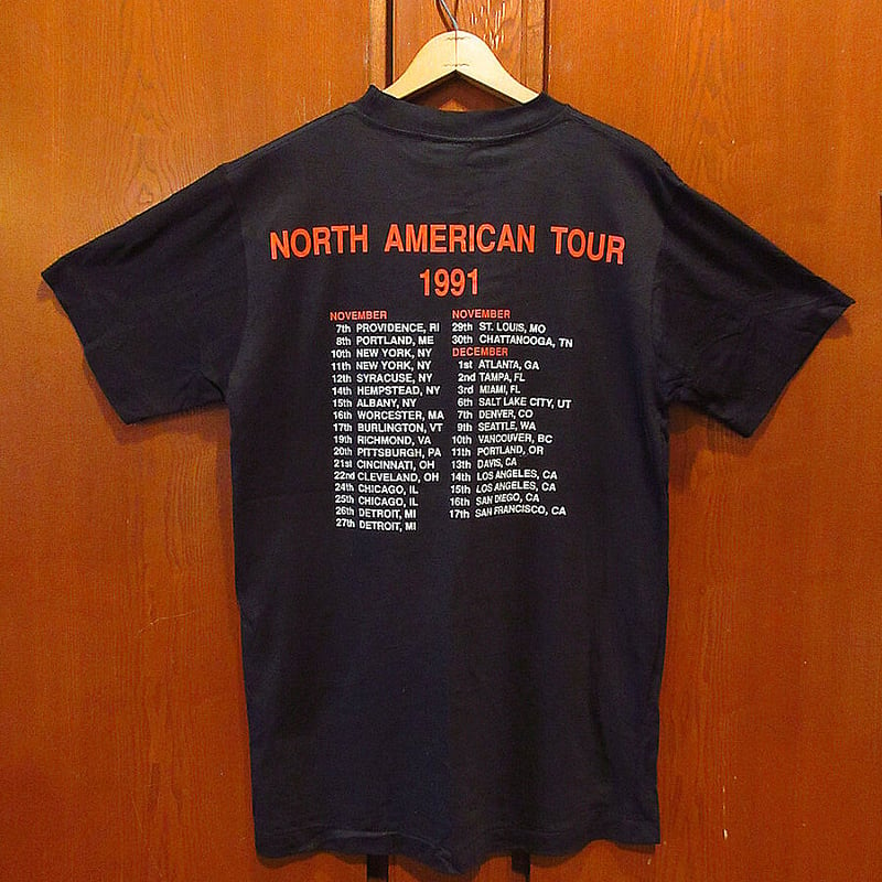 ビンテージ90's○DEADSTOCK JETHRO TULL 1991年ツアーTシャツ黒si...