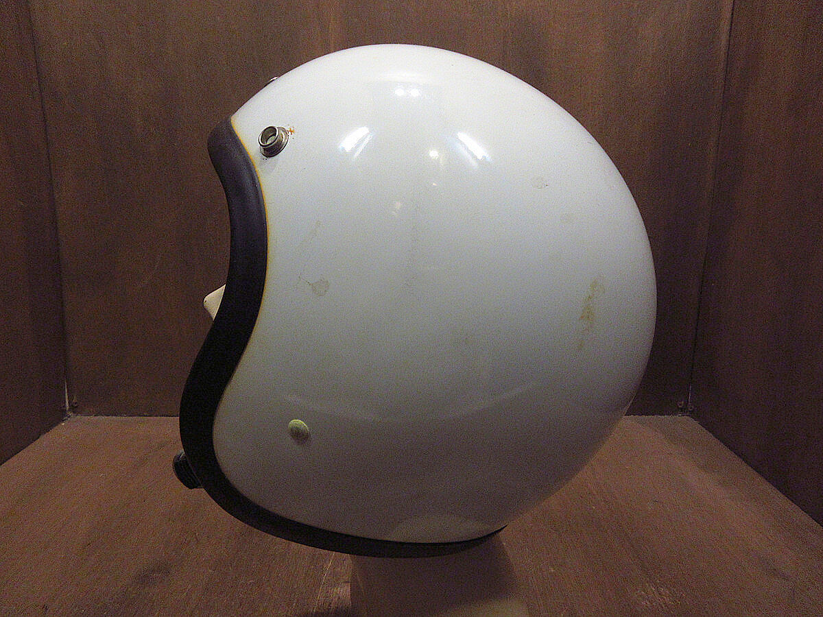 ビンテージ70's○箱付きBELL R-Tジェットヘルメット白7 3/8○220111i2-h