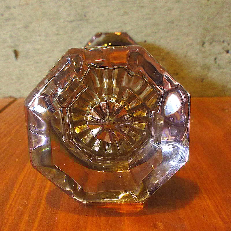 ビンテージ○クリスタルガラスドアノブ○231211k5-otclctインテリア