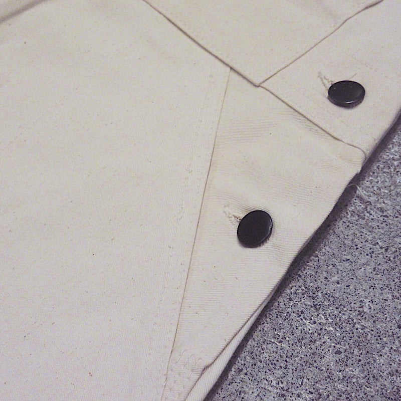 ビンテージ50's○DEADSTOCK STONE CUTTERオーバーオール生成り表記W34