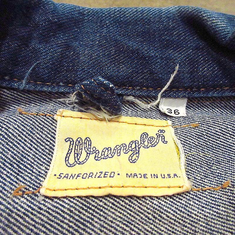 ヴィンテージ　ビッグサイズ 50相当 60's Wrangler 24MJ 濃紺 60s WRANGLER BlueBell 24MJ ヴィンテージ - メルカリ
