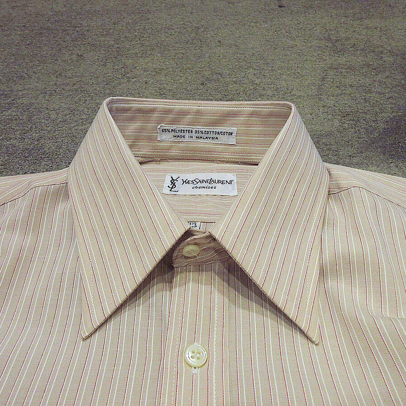 ビンテージ80's○DEADSTOCK YVES SAINT LAURENTマルチストライプド