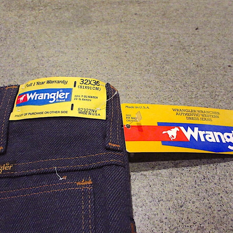 ビンテージ70's80's○DEADSTOCK Wrangler WRANCHER 82322