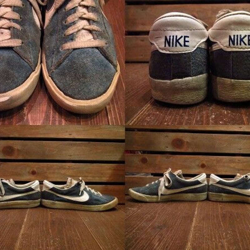 ビンテージ70's○NIKE筆記体タグブルインスウェード○210608n11 ビンテージ70's○NIKE筆記体タグブルインスウェード○210608n11