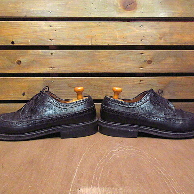ビンテージ80's○DEXTERウィングチップシューズ黒size 10 D○201023n7-