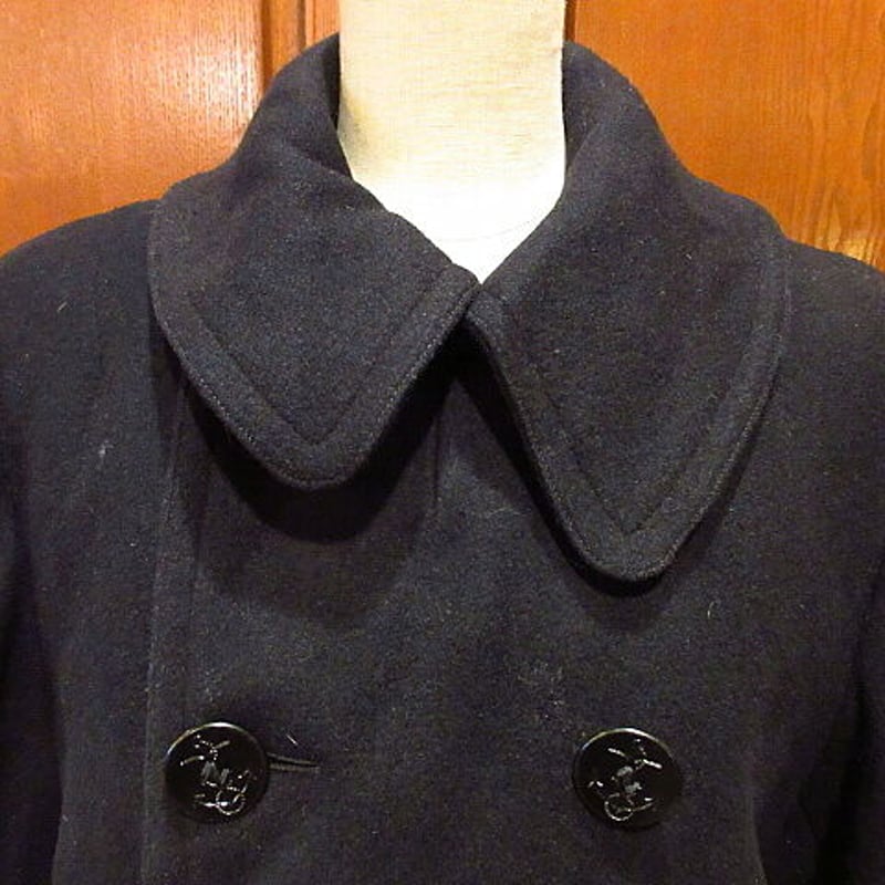 ビンテージ40's○U.S.NAVY 10ボタンピーコート○210224s6-m-ct 194