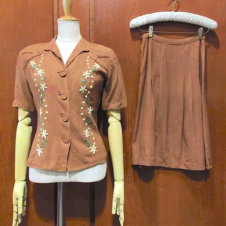 古着　美品　ヴィンテージ セットアップ　昭和レトロ　希少　used ビンテージ 620311048.jpg?1554385395