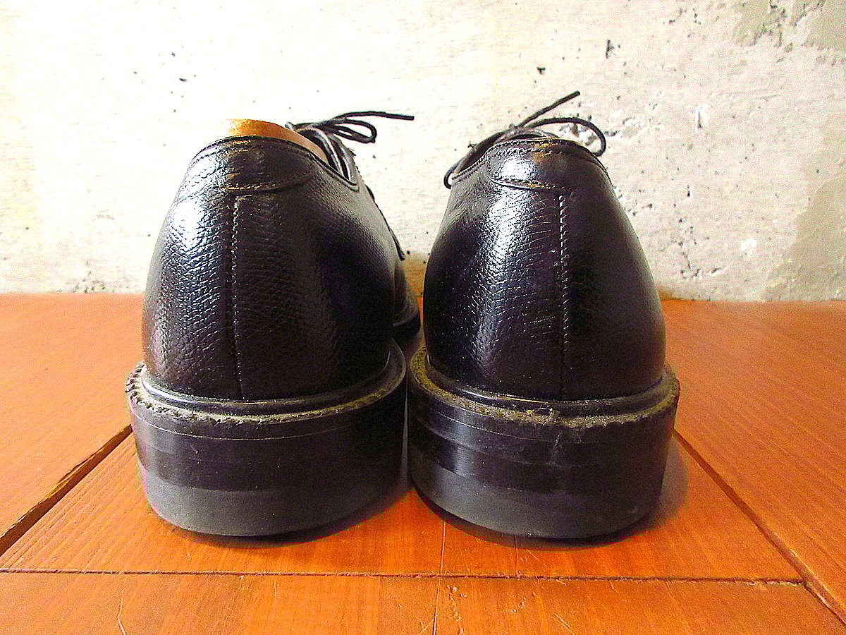 ビンテージ80's○Searsプレーントゥシューズ黒size 9 1/2 D ビンテージ80's○Searsプレーントゥシューズ黒size 9 1/2 D