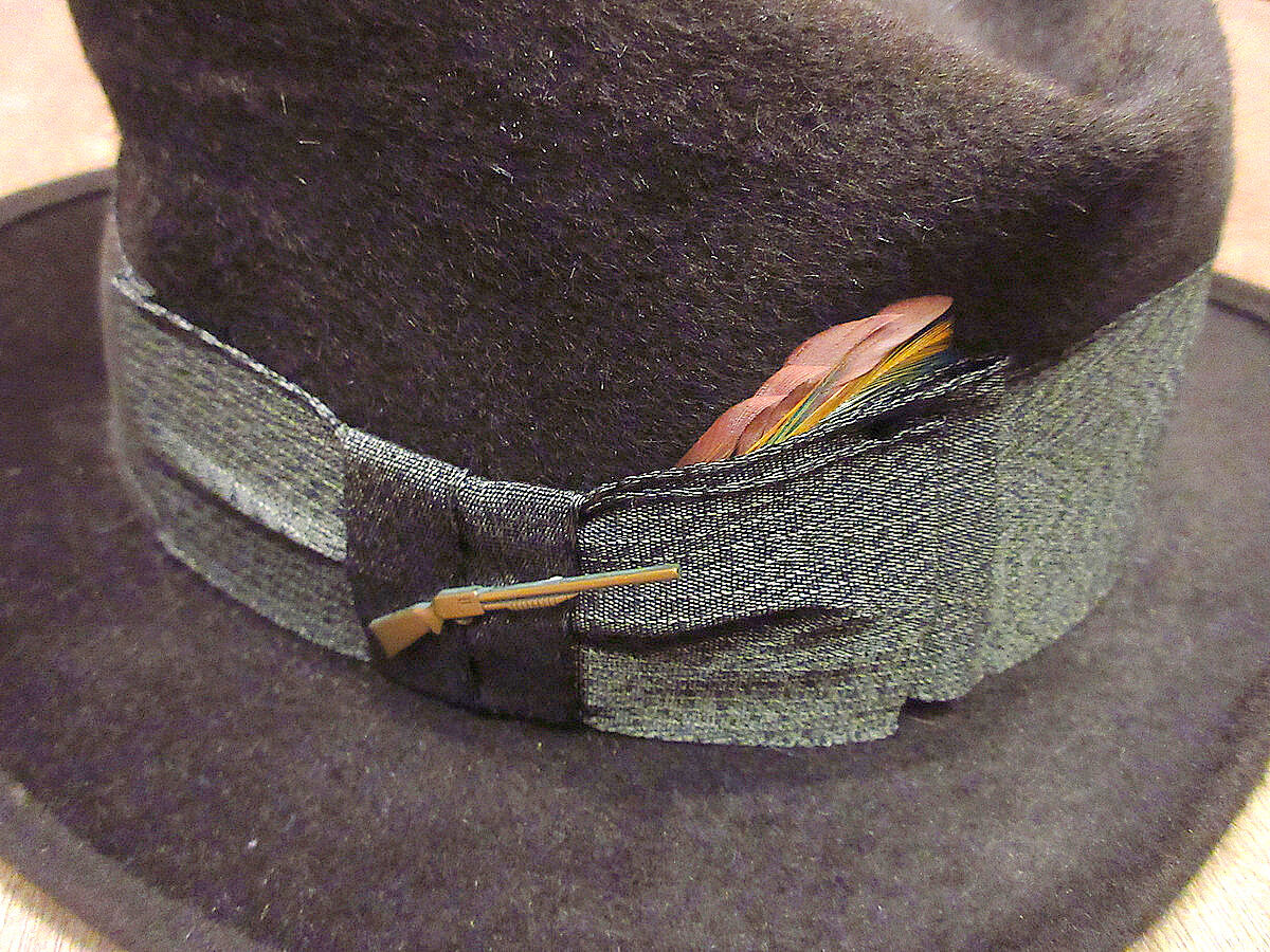 ビンテージ60's70's○CHAMPフェドラハットsize 6 7/8○230927j4-m