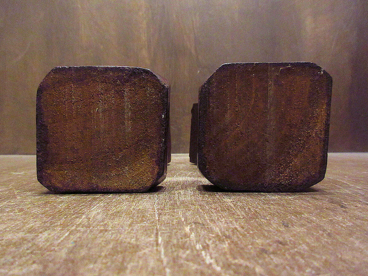 ビンテージ○アフリカ民族木彫りオブジェ2点セット○230124k6-obj