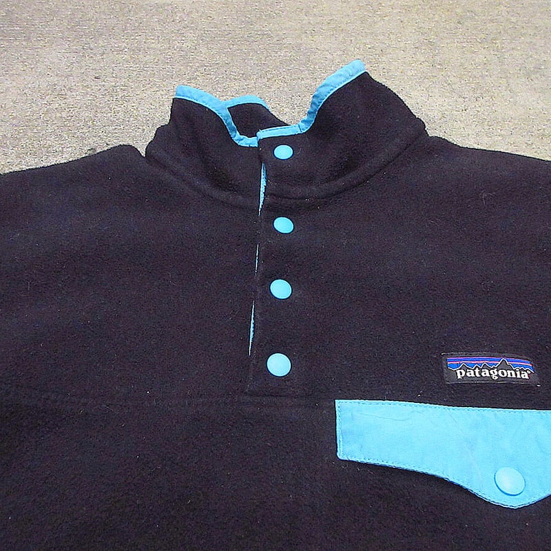 ビンテージ○Patagonia SYNCHILLAツートーンスナップT size S○2210