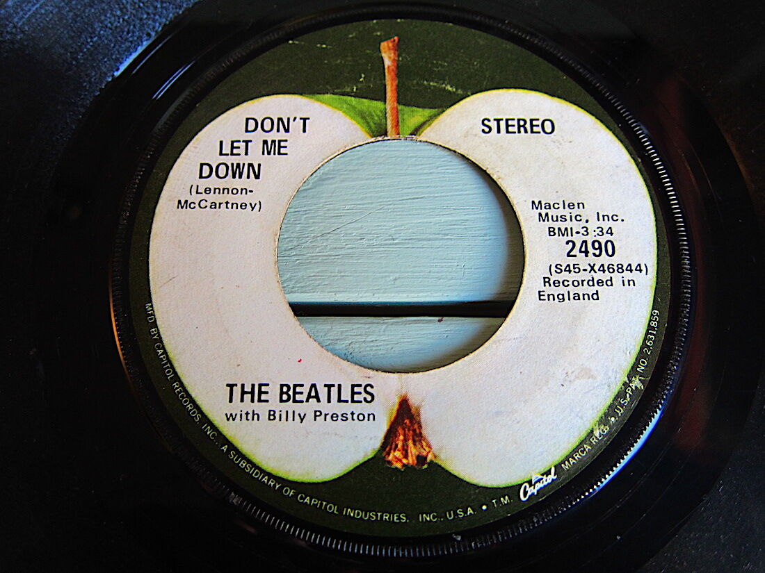 THE BEATLES○GET BACK/DON'T LET ME DOWN Apple Re