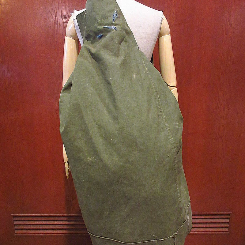 ビンテージ50's○ステンシル入りミリタリーキャンバスダッフル