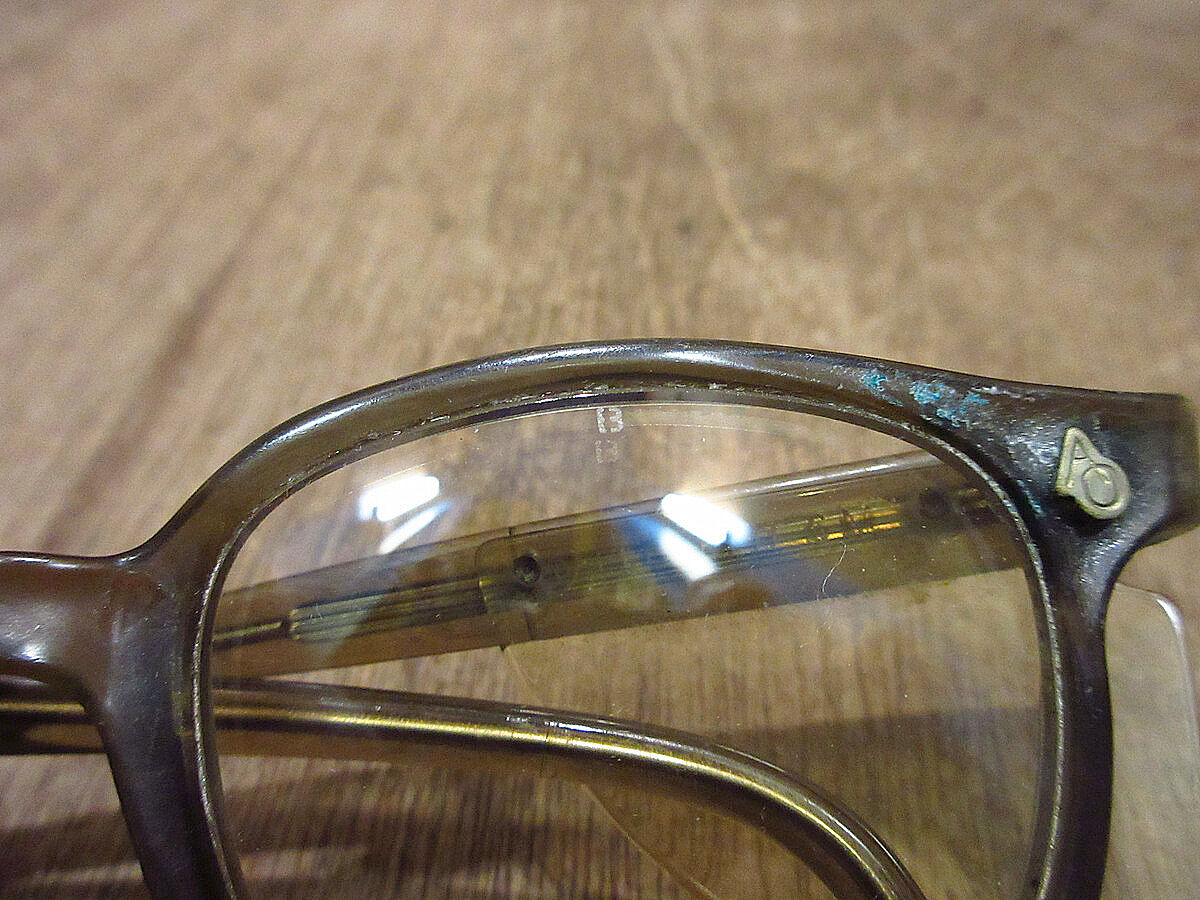 ビンテージ60's○American Optical FLEXI FITサイドガード付きウェリ