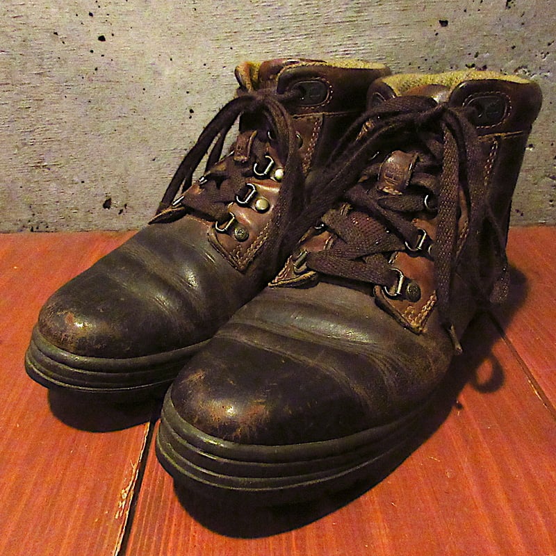 ビンテージ90's○Timberlandレザーワークブーツ茶size 9.5M○251221j