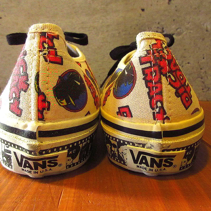 ビンテージ80's○DEADSTOCK VANS DICK TRACYオーセンティックsize ビンテージ80's○DEADSTOCK VANS DICK TRACYオーセンティックsize
