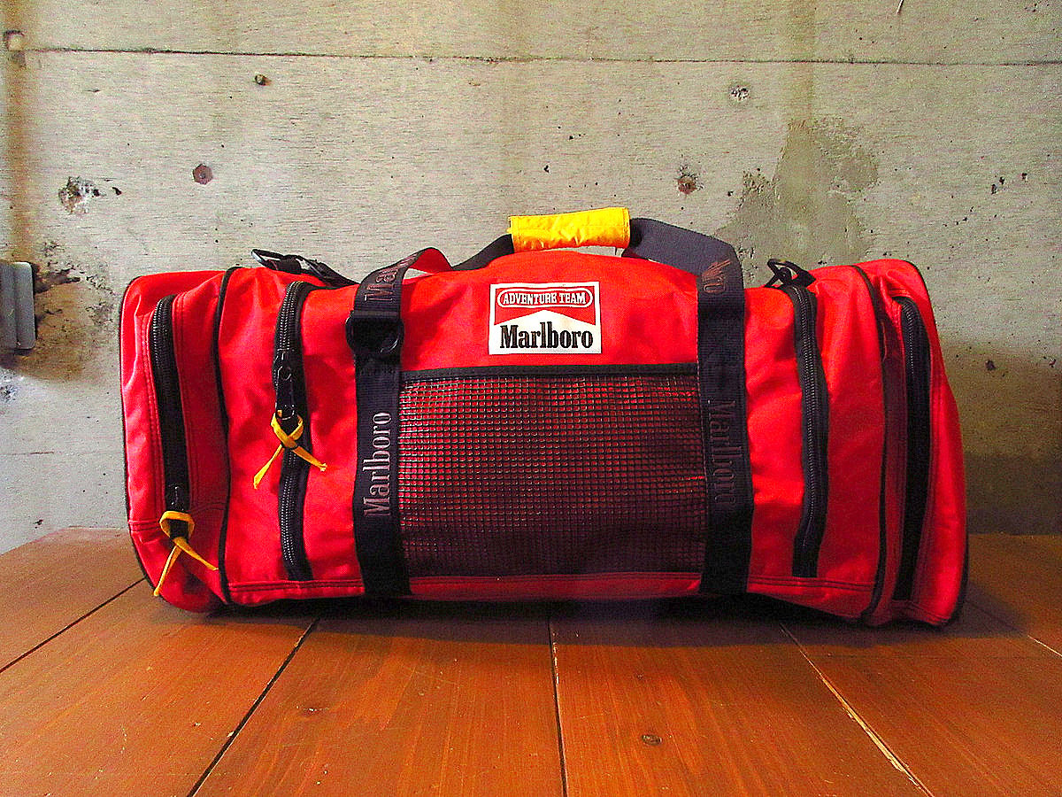 ビンテージ90's○Marlboroナイロンボストンバッグ○240725k6-bag-bstn