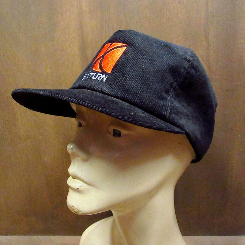 80s New era コーデュロイキャップ Snap-on 黒 USA製 NEW ERA/ニューエラ キッズ キャップ Youth 9FIFTY MLB Corduroy