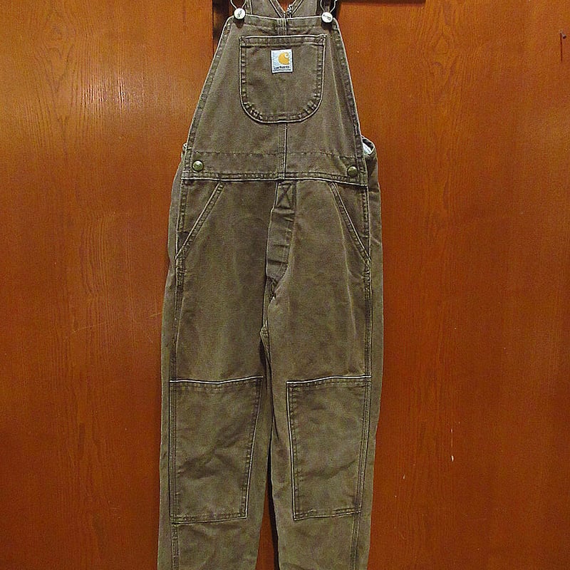 希少　ヴィンテージカーハート　キッズ　オーバーオール　アメリカ製 MADE IN U.S.A. Carharttキッズダブルニーダックオーバーオール