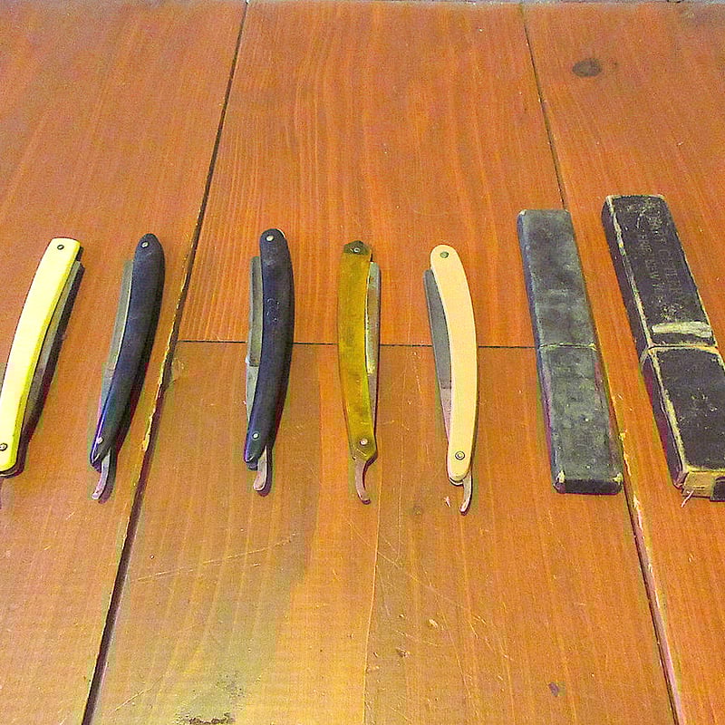 ビンテージ○折りたたみ式カミソリ5本セット○240501j1-otclc