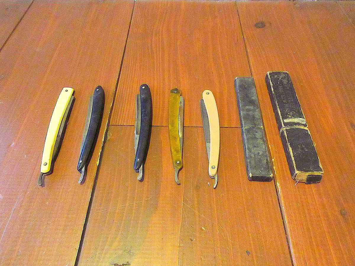 ビンテージ○折りたたみ式カミソリ5本セット○240501j1-otclc