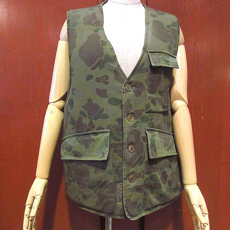 ビンテージ60's○L.L.Beanダックハンターカモ柄フローティング ビンテージ60's○L.L.Beanダックハンターカモ柄フローティング