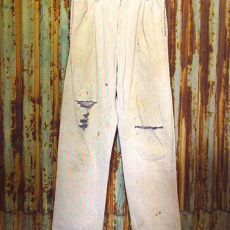 ビンテージ40’s●Pyke’sコットンツイルワークパンツ実寸W80cm●240517k8-m-pnt-wk-w31 1940sメンズ古着