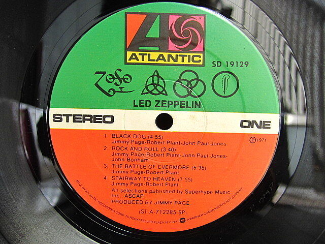 LED ZEPPELIN IV ATLANTIC SD 19129○210302t2-rcd-
