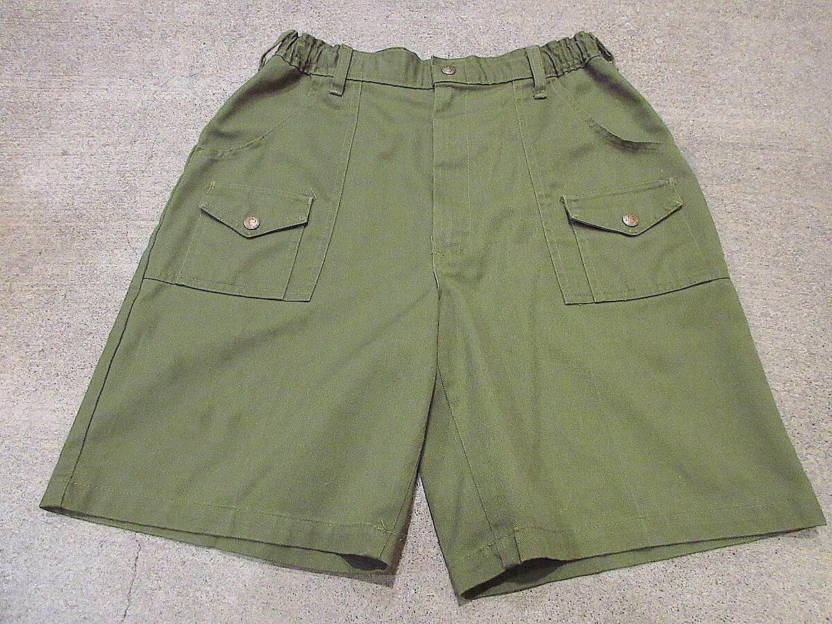 【美品】BSA ボーイスカウト ツートン ビンテージ○BOY SCOUTS OF AMERICAブッシュショーツ実寸W72cm
