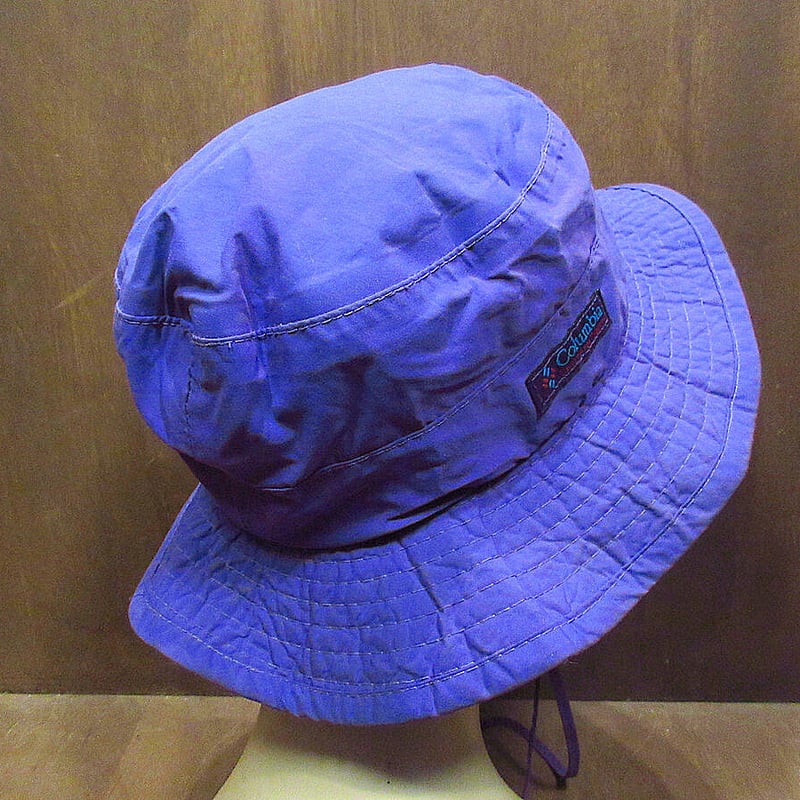 ビンテージ90's○Columbiaナイロンサファリハット紫size S○220211s5-m