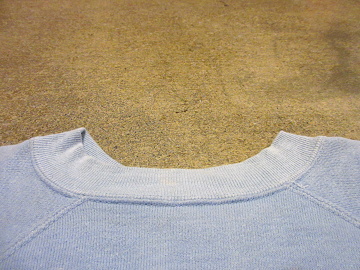 60s jockey スウェット　ヴィンスウェ　ラグラン　無地　短丈 古着 90s USA製 Jerzees 無地 ソリッド プレーン ラグラン