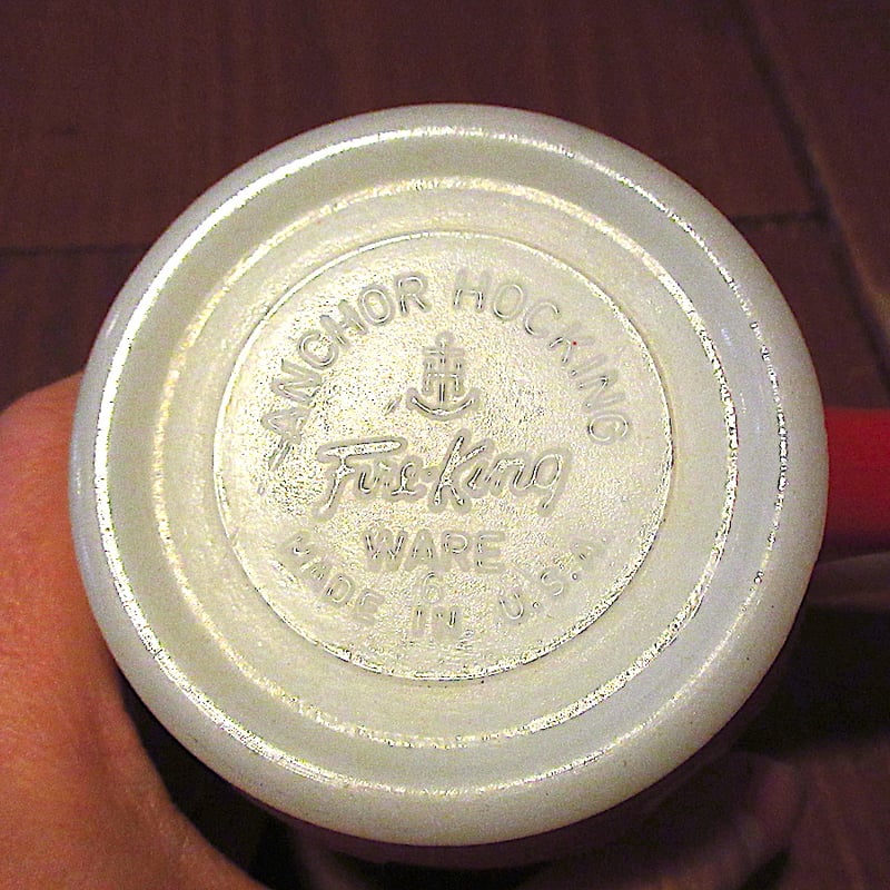 ビンテージ○Fire Kingキャメロットマグ○260217j6-frkインテリア雑貨