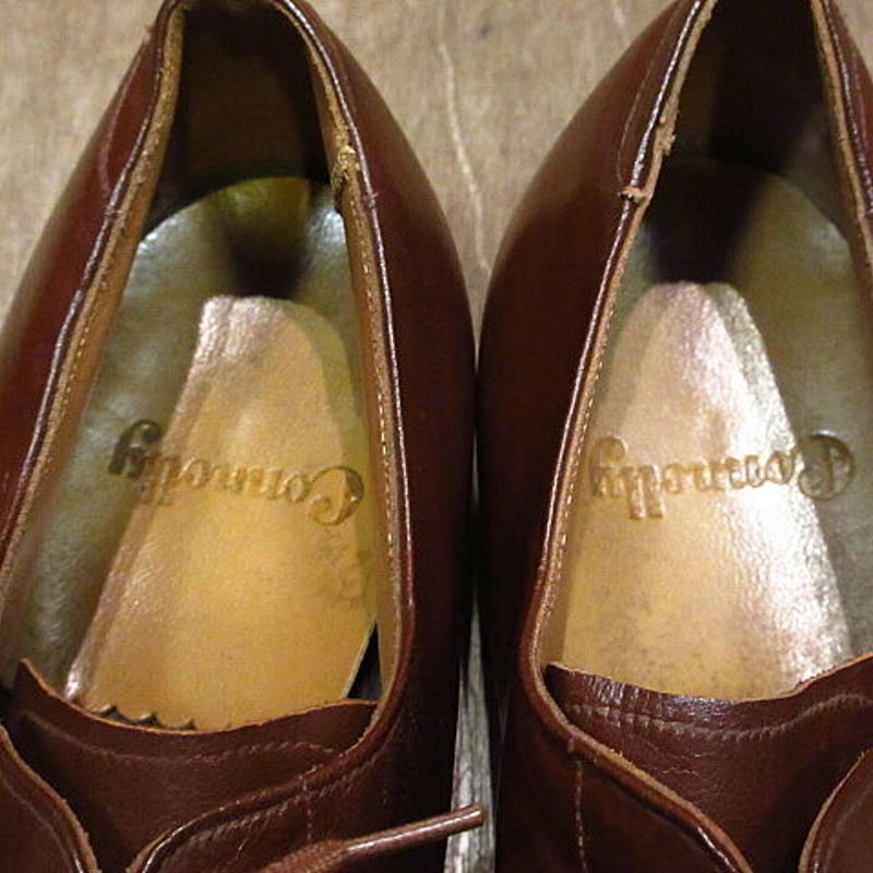 ビンテージ40's○DEADSTOCK CONNOLLYキッドスキンキャップトゥシューズ