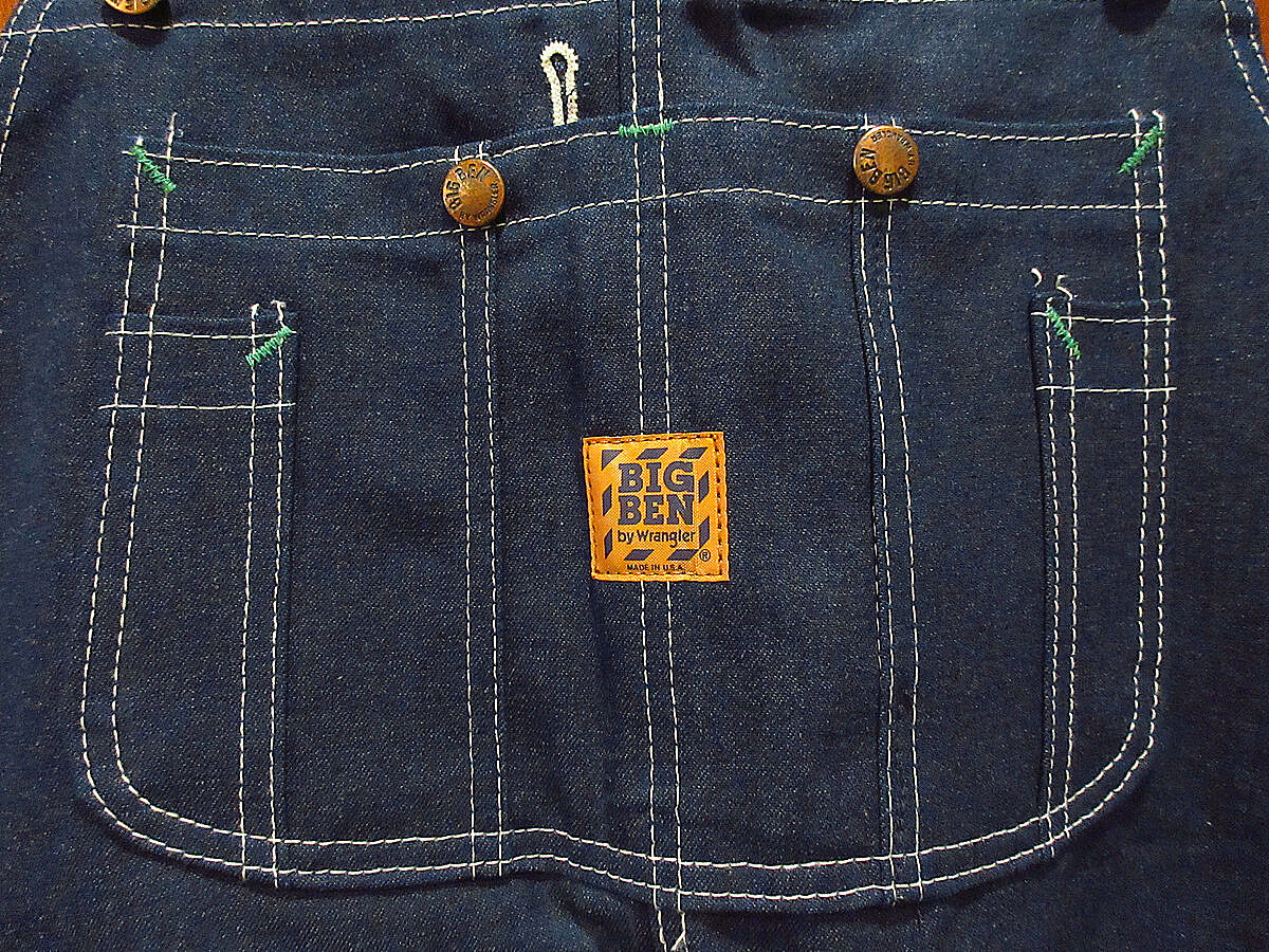 ビンテージ70's80's○DEADSTOCK BIG BENデニムオーバーオール