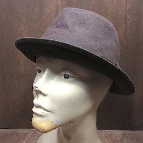 1940s 1950s ウール フェドラハット 中折れ帽子 古着　ヴィンテージ GELFER THE NEVIS 中折れ ウールハット スコットランド製 帽子