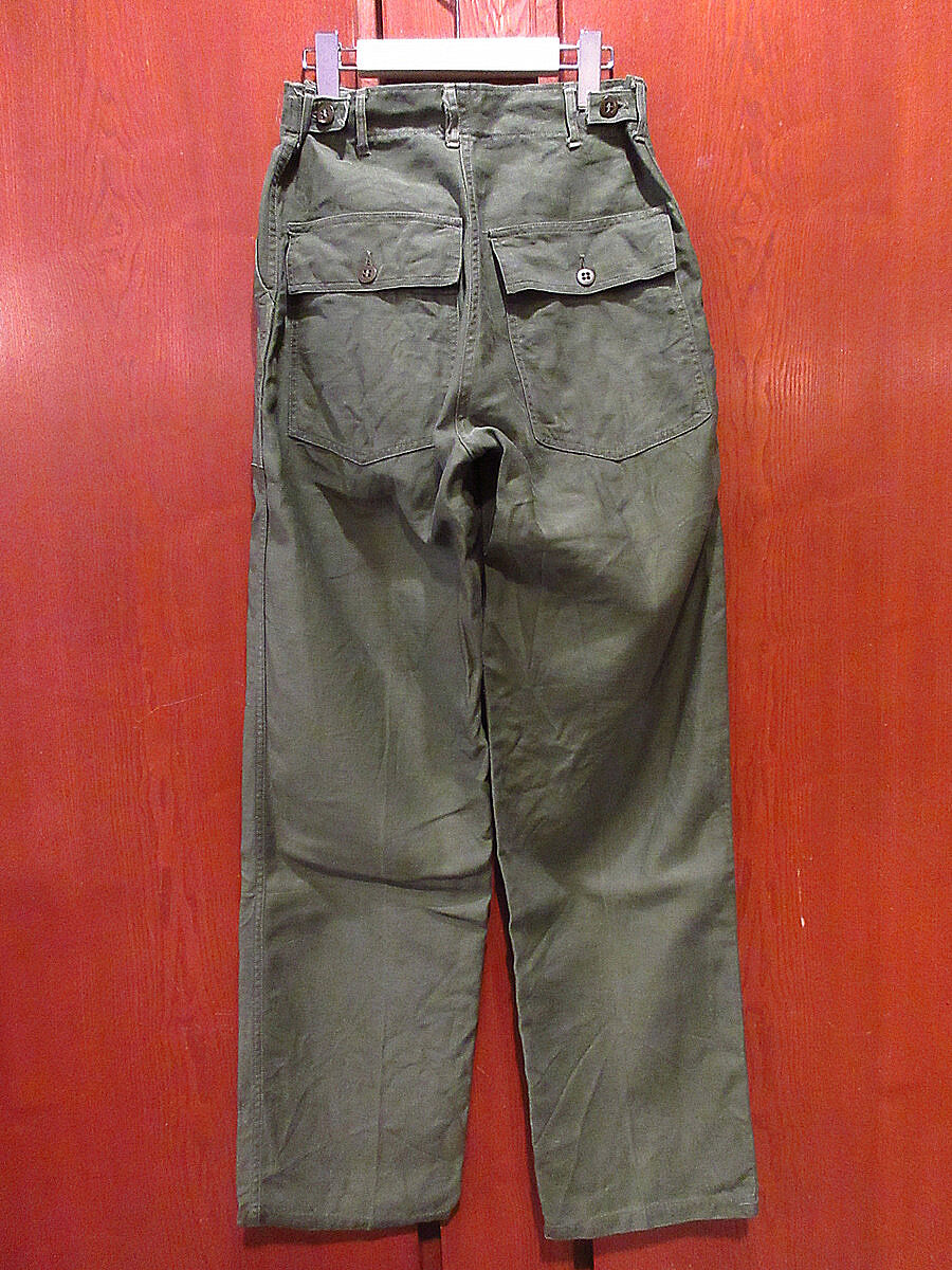 ビンテージ50's○U.S.ARMYボタンフライコットンサテンベイカーパンツ