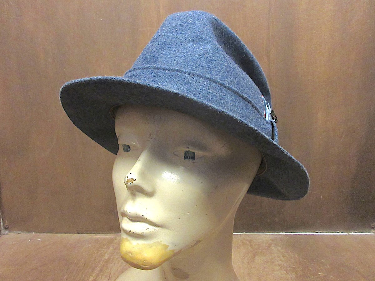 ビンテージ50's60's○Biltmore羽根付きフェドラハット○260213z3-m-ht