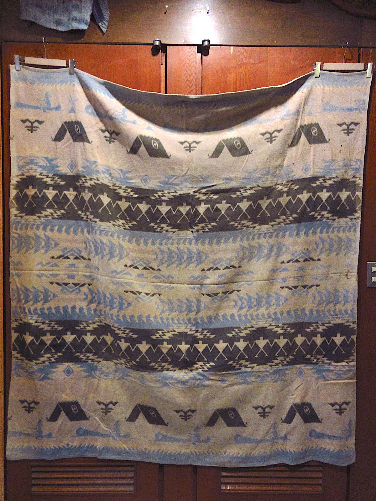 ~40's Vintage ブランケット ガウン ネイティブ ダイヤ柄 40's Vintage ブランケット ガウン ネイティブ ダイヤ柄
