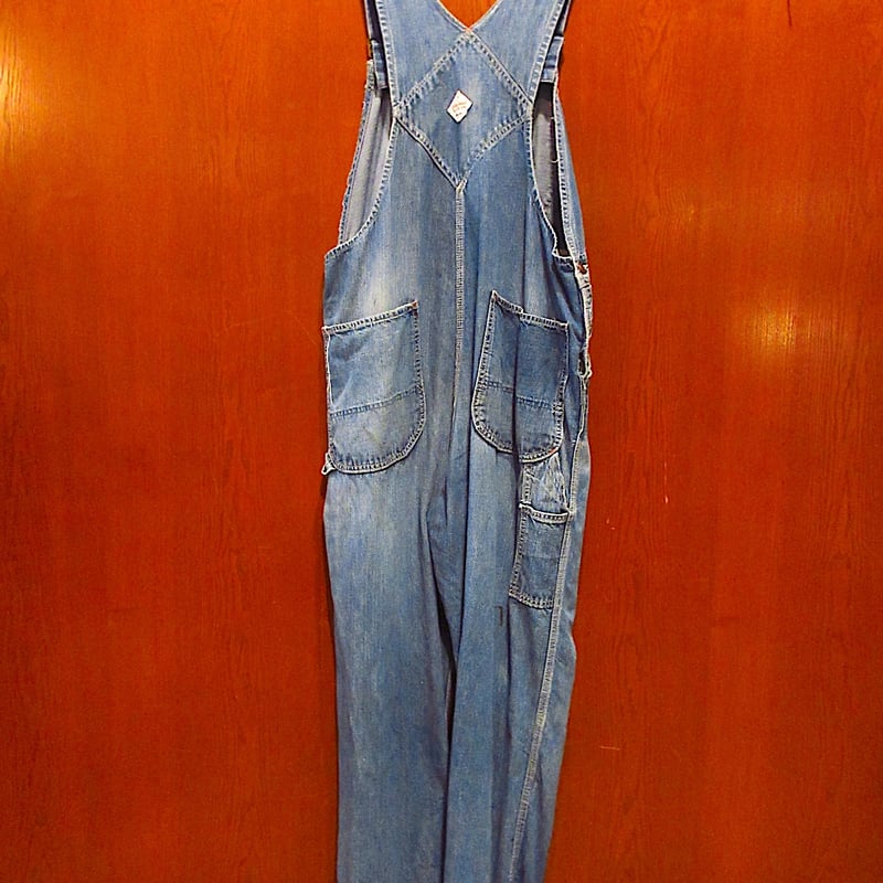 ビンテージ60's○BIG MACデニムオーバーオール実寸W96cm○240819m6-m-o
