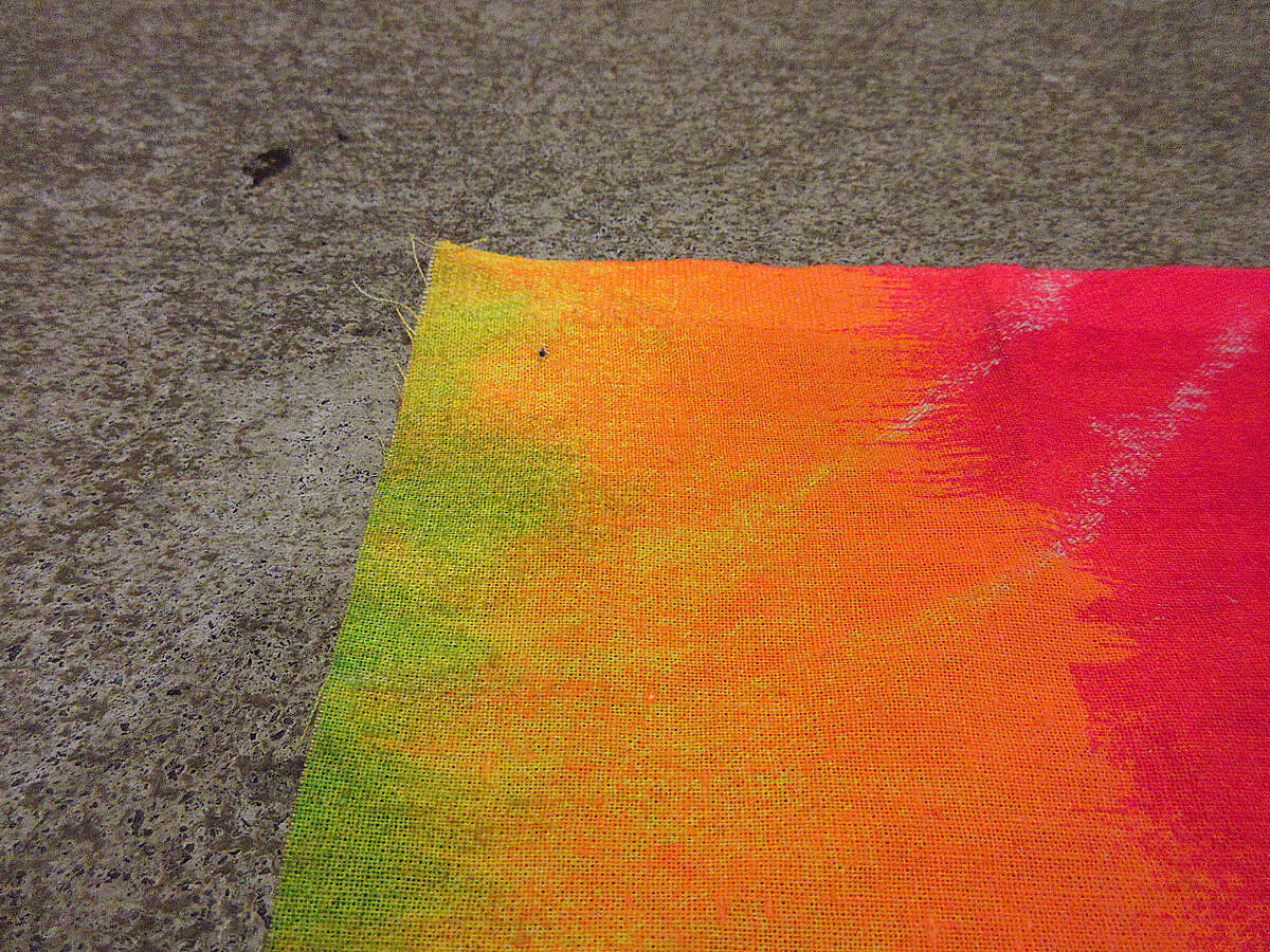 ビンテージ90's○The Doorsタイダイタペストリーsize 112cm×98.5cm○