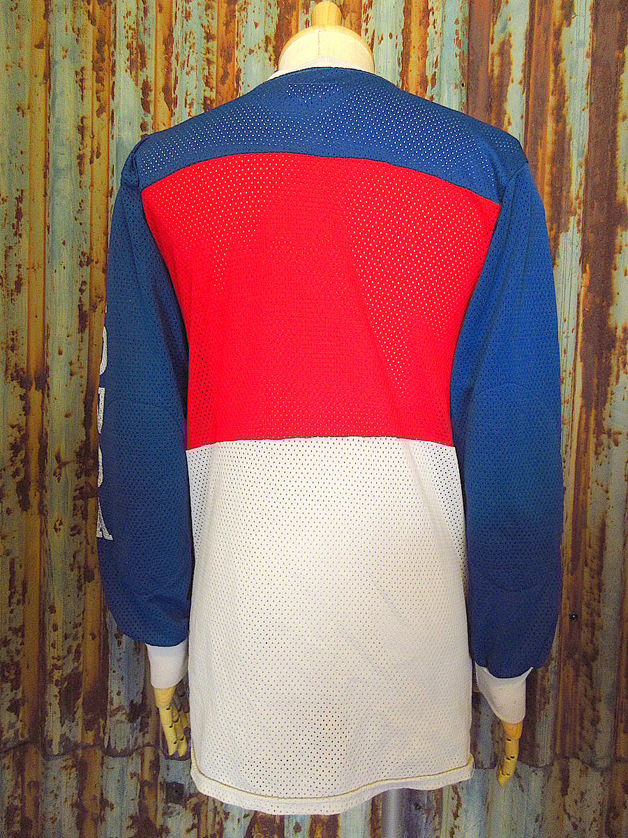 ビンテージ70's○HONDA LINEトリコロールモトクロスジャージsize