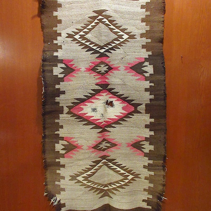 ビンテージ~40's○ナバホラグsize 134cm×70cm○211219r7-rug ビンテージ~40's○ナバホラグsize 134cm×70cm○211219r7-rug